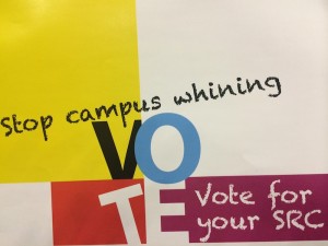 Student politics Vote for SRC poster