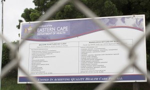 Eastern Cape health department clinic sign