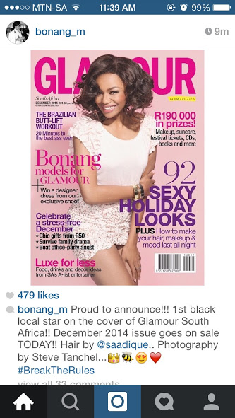 Bonang Matheba Instagram Glamour