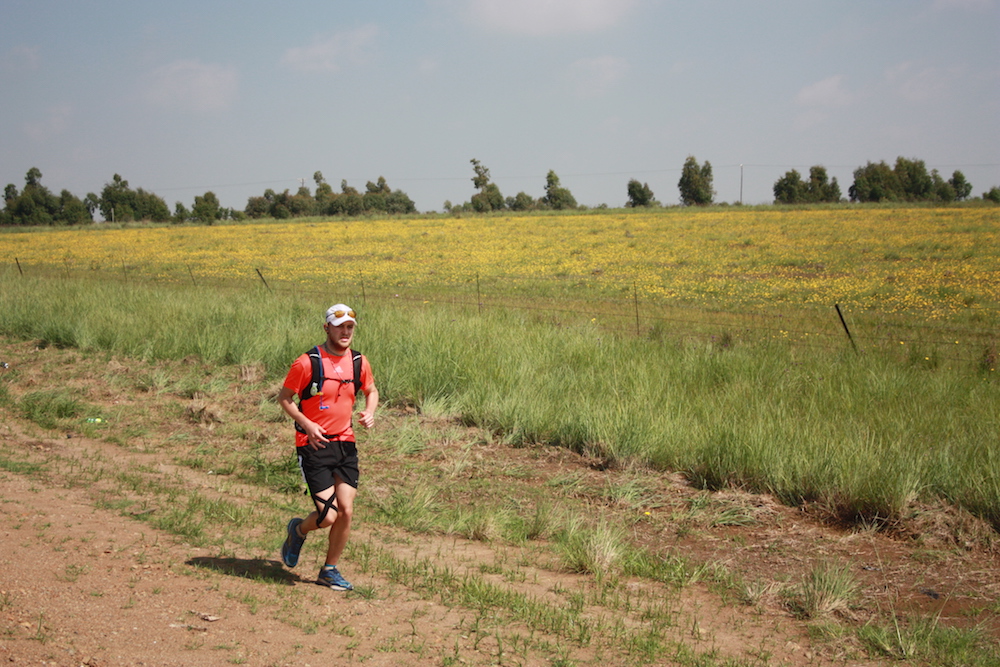 Brandon Finn running in a field [supplied]