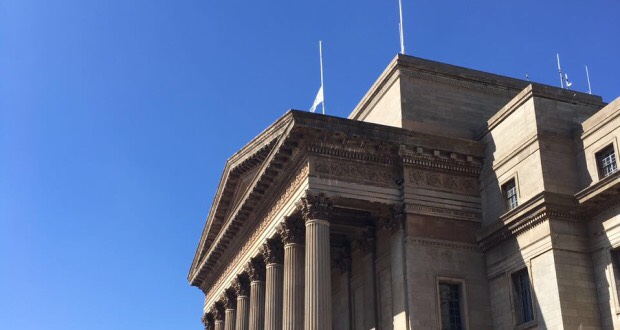 Wits University flags flying at half mast