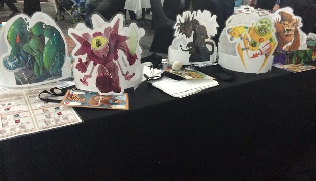 One of the games available to con-goers allowed them to play monsters taking over Tokyo 