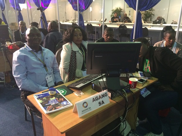Agang Table at the IEC results centre
