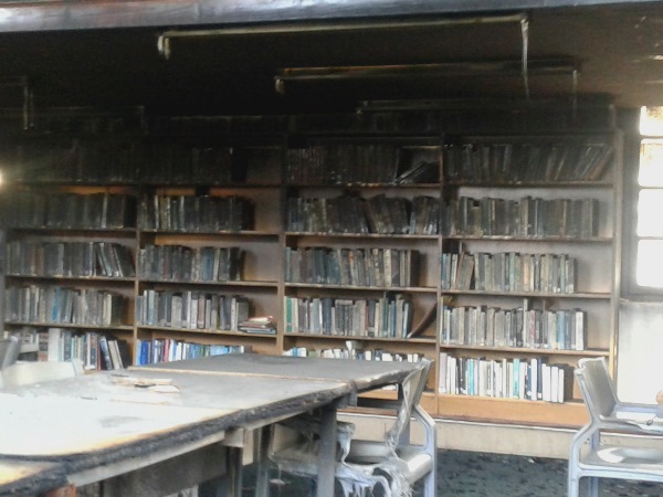 UKZN fire burned library inside 2 