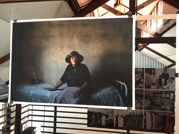 Matsepang Ntsoele at her home in Lesotho.