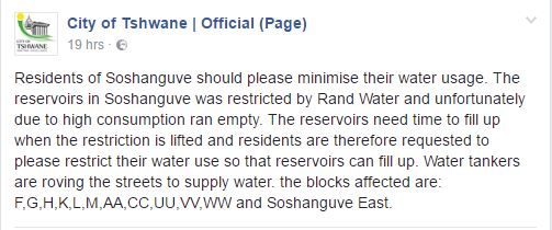 water-restrictions-tshwane-1-facebook-screengrab