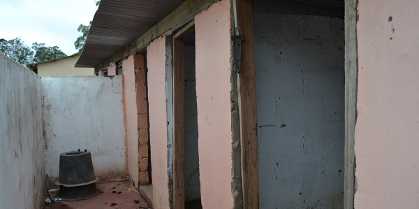 At Lugxogxo Junior Secondary, in Mthatha, toilets are mere holes in the cement floor. 